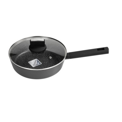 Zilan ZLN0874 Spotty Chef magasfalú serpenyő fedővel, 24 cm, 2,4 literes, tapadásmentes bevonat